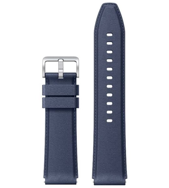 Ремешок Xiaomi Mi Watch S1 кожаный синий