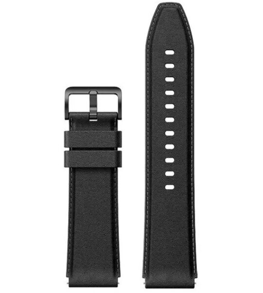 Ремешок Xiaomi Mi Watch S1 кожаный черный