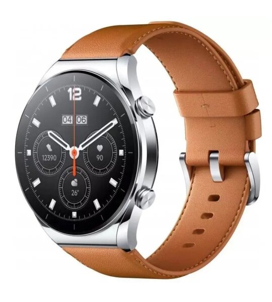 Ремешок Xiaomi Mi Watch S1 кожаный коричневый