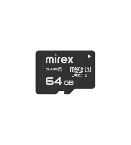 Карта памяти Micro SD 64Gb Mirex class 10 UHS-I U1