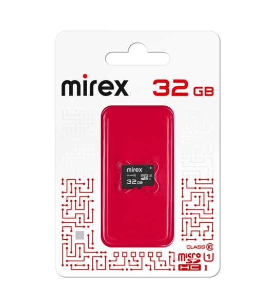 Карта памяти Micro SD 32Gb Mirex class 10 UHS-I U1
