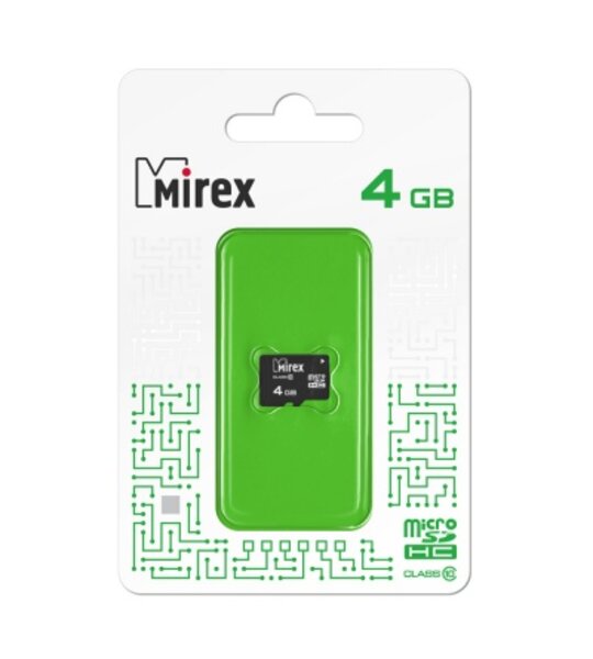 Карта памяти Micro SD 4Gb Mirex class 10
