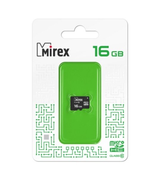 Карта памяти Micro SD 16Gb Mirex class 10