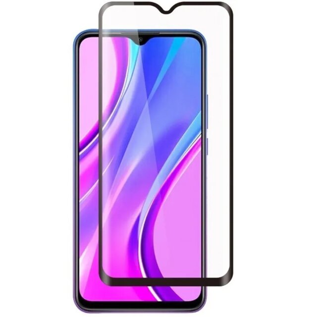 Стекло защитное Xiaomi Redmi 9/9T/Poco M3 VSP full glue черное