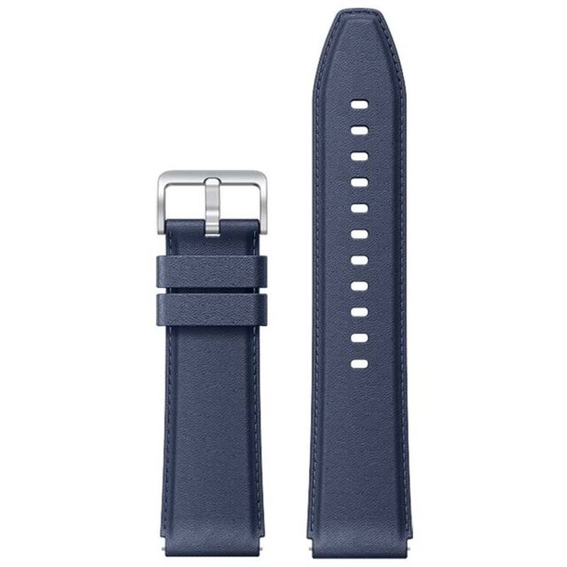 Ремешок Xiaomi Mi Watch S1 кожаный синий